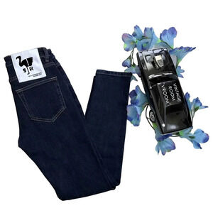 Free People Sandrine Rose NWT Dark Wash Mid Rise Ankle Jeans Women 24